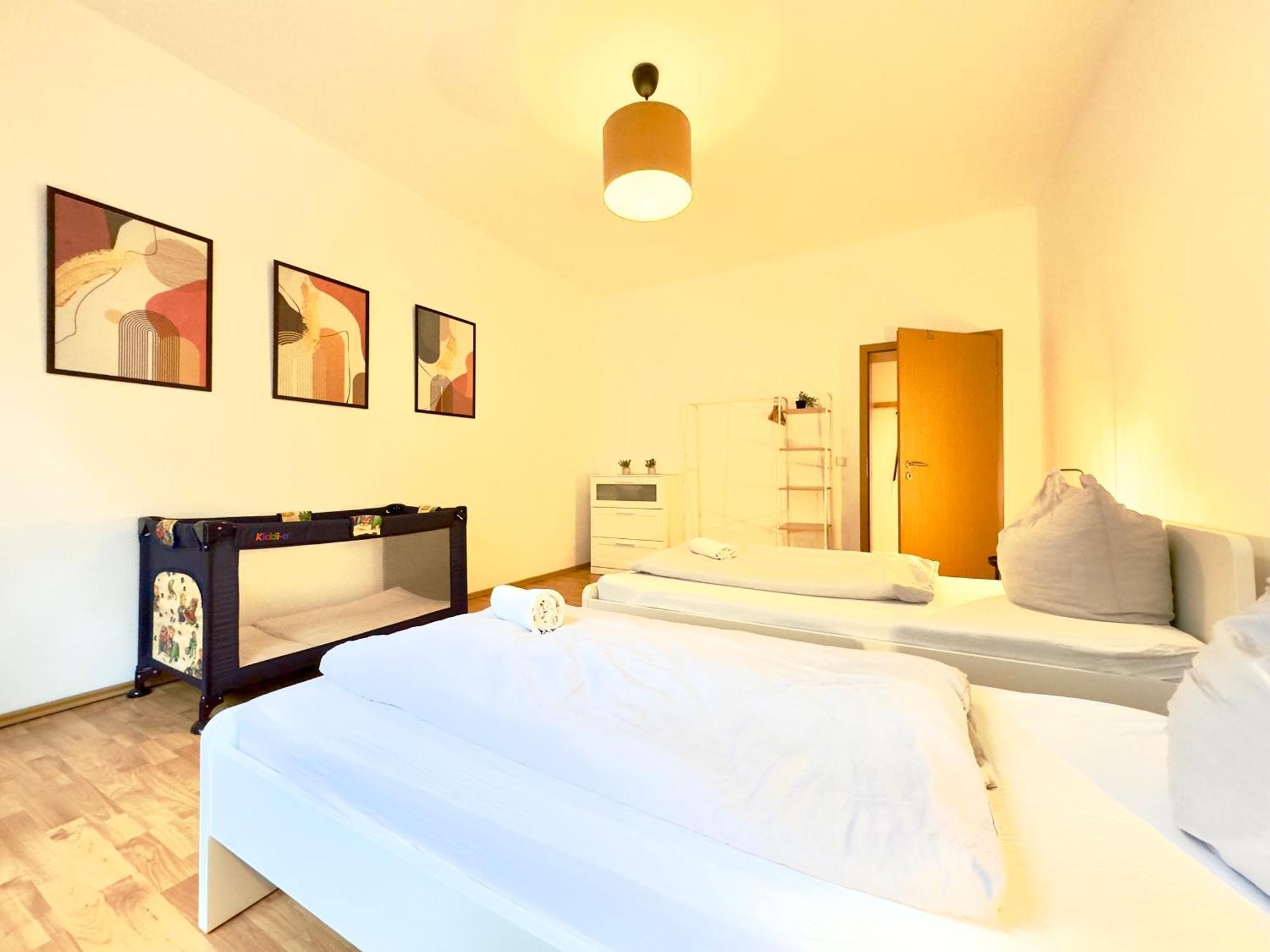 Holiday Appartement,Kostenfrei Parkplatz,Innenstadt,3 Bdr,6 Personen,Babybett Bautzen Eksteriør billede